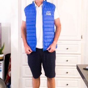 {CLUB MED} Sleeveless Royal Blue Puffy Jacket